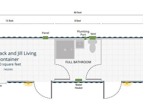 40-ft Jack and Jill Living Container Dddd Housing Innovation Collaborative