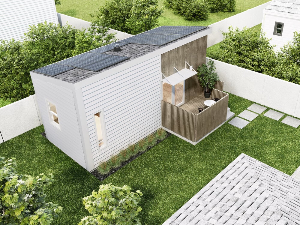 One Bedroom – United Dwelling 1br Base Birdseye Standardroof 1 Housing Innovation Collaborative