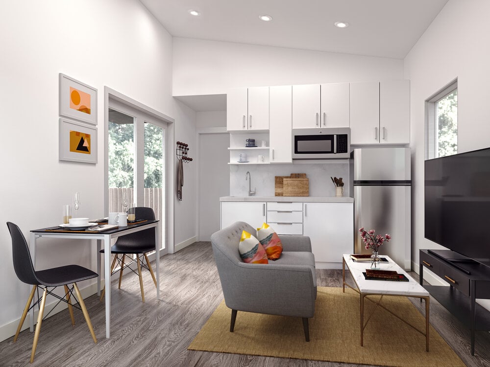 One Bedroom – United Dwelling 1br Base Interiorkitchen 2 Housing Innovation Collaborative