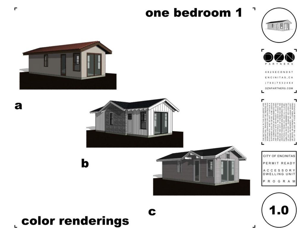 Encinitas 1 Bedroom (DZN) Dzn 1 Bd Render 1 Housing Innovation Collaborative